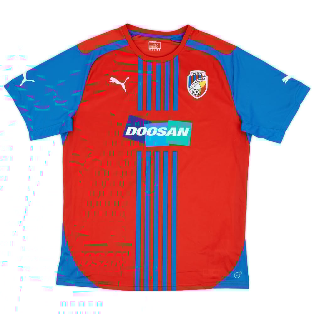 2014-15 Viktoria Plzen Home Shirt - 9/10 - (XL)