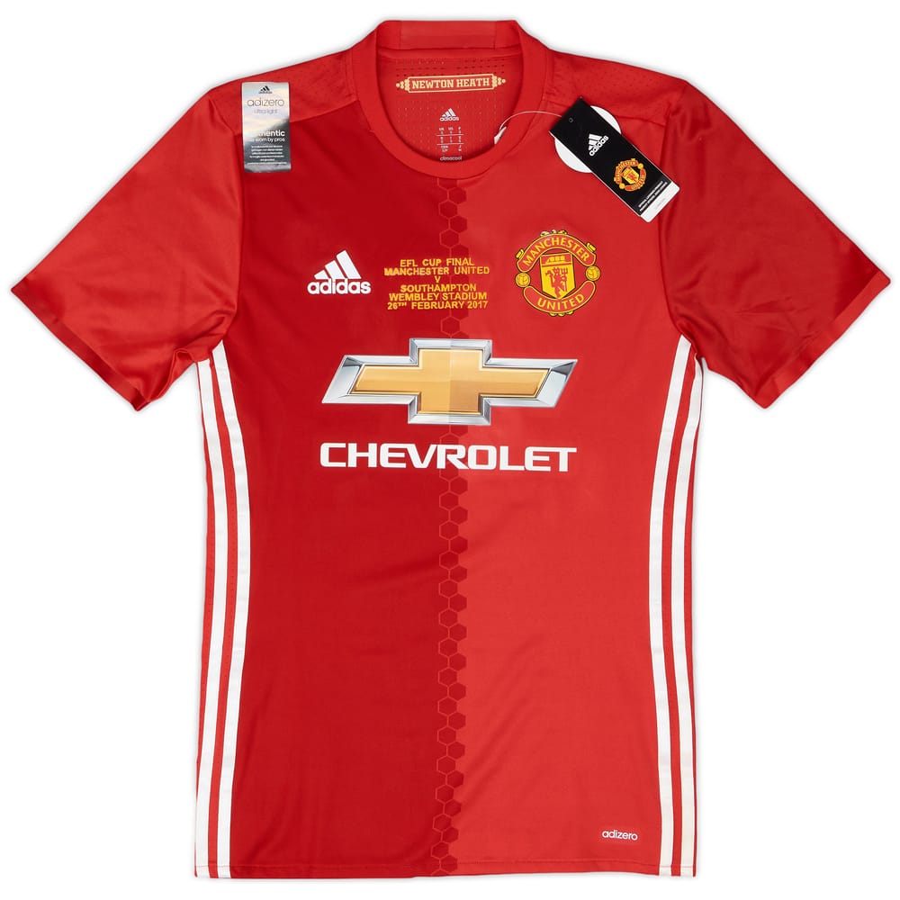 2016-17 Manchester United 'EFL Cup Final' Authentic Home Shirt (S)