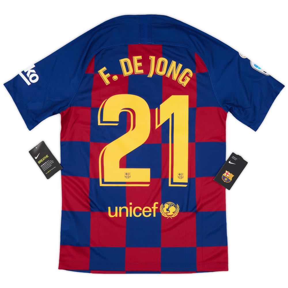 2019-20 Barcelona Home Shirt F.De Jong #21 (S)