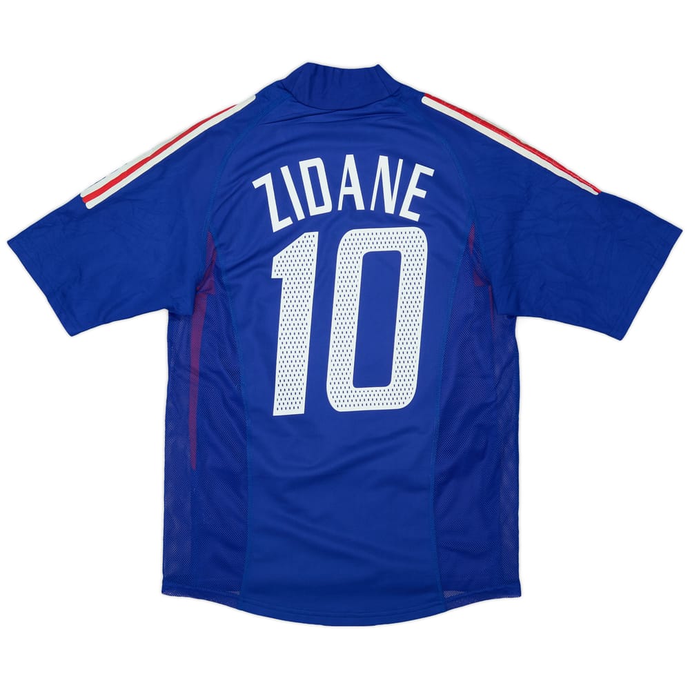 2002-04 France Player Issue Home Shirt Zidane #10 - 7/10 - (S)