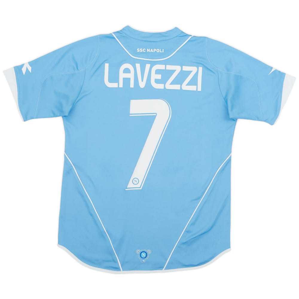 2007-08 Napoli Home Shirt Lavezzi #7 - 6/10 - (S)