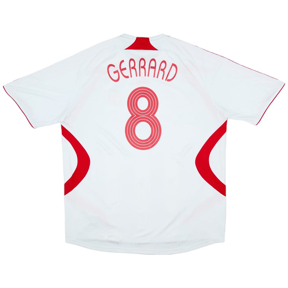 2007-08 Liverpool Away Shirt Gerrard #8 - 7/10 - (XXL)