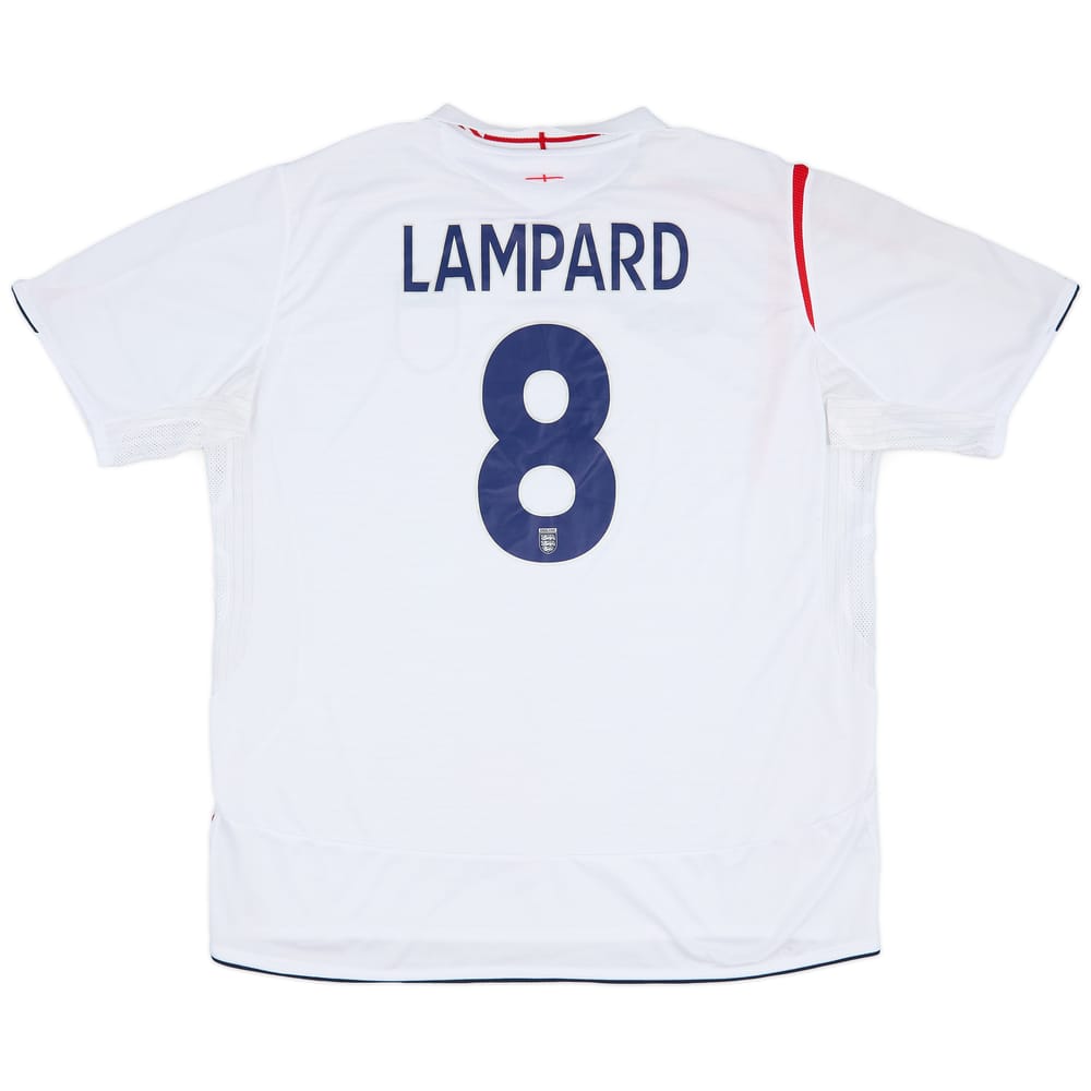 2005-07 England Home Shirt Lampard #8 - 8/10 - (XXL)