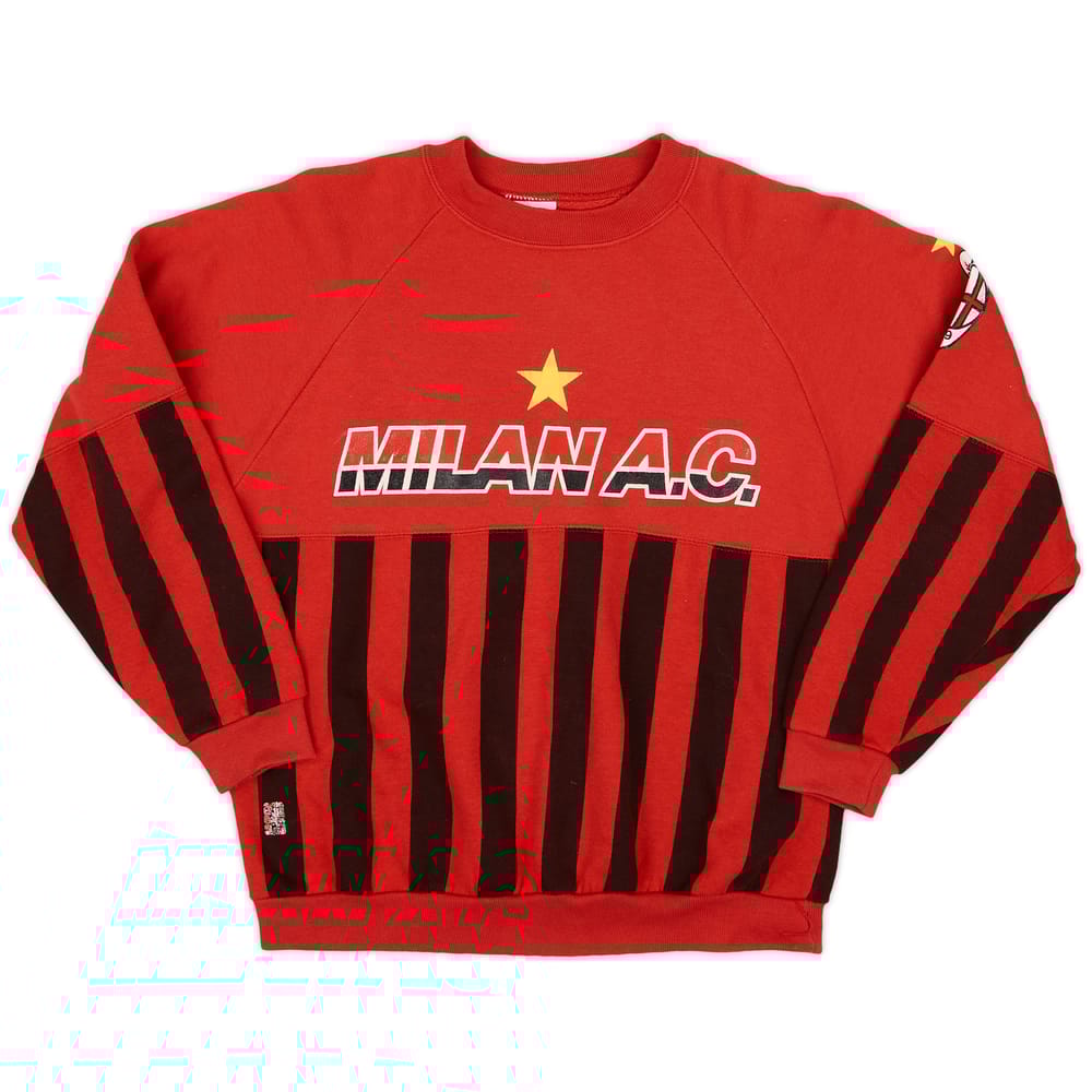 1990-91 AC Milan Le Felpe Dei Grandi Club Sweat Top - 6/10 - (M)