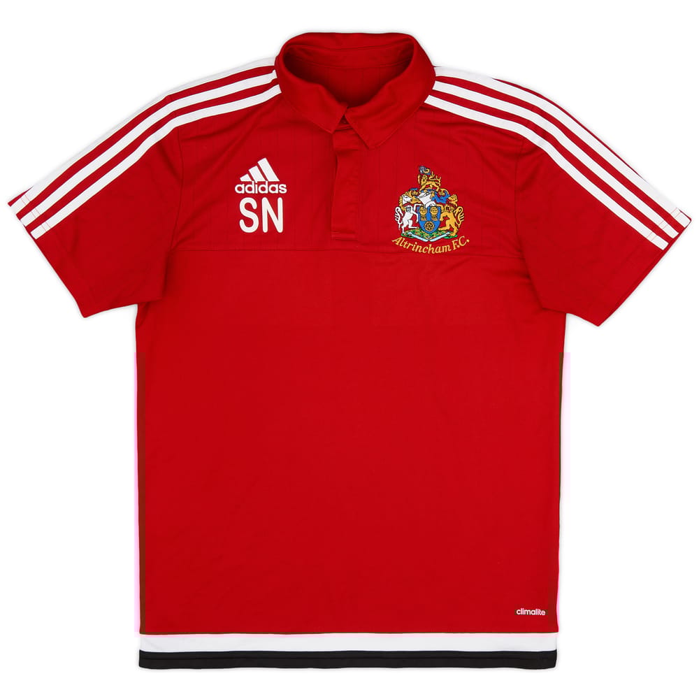 2016-17 Altrincham Staff Issue adidas Polo Shirt SN - 8/10 - (S)