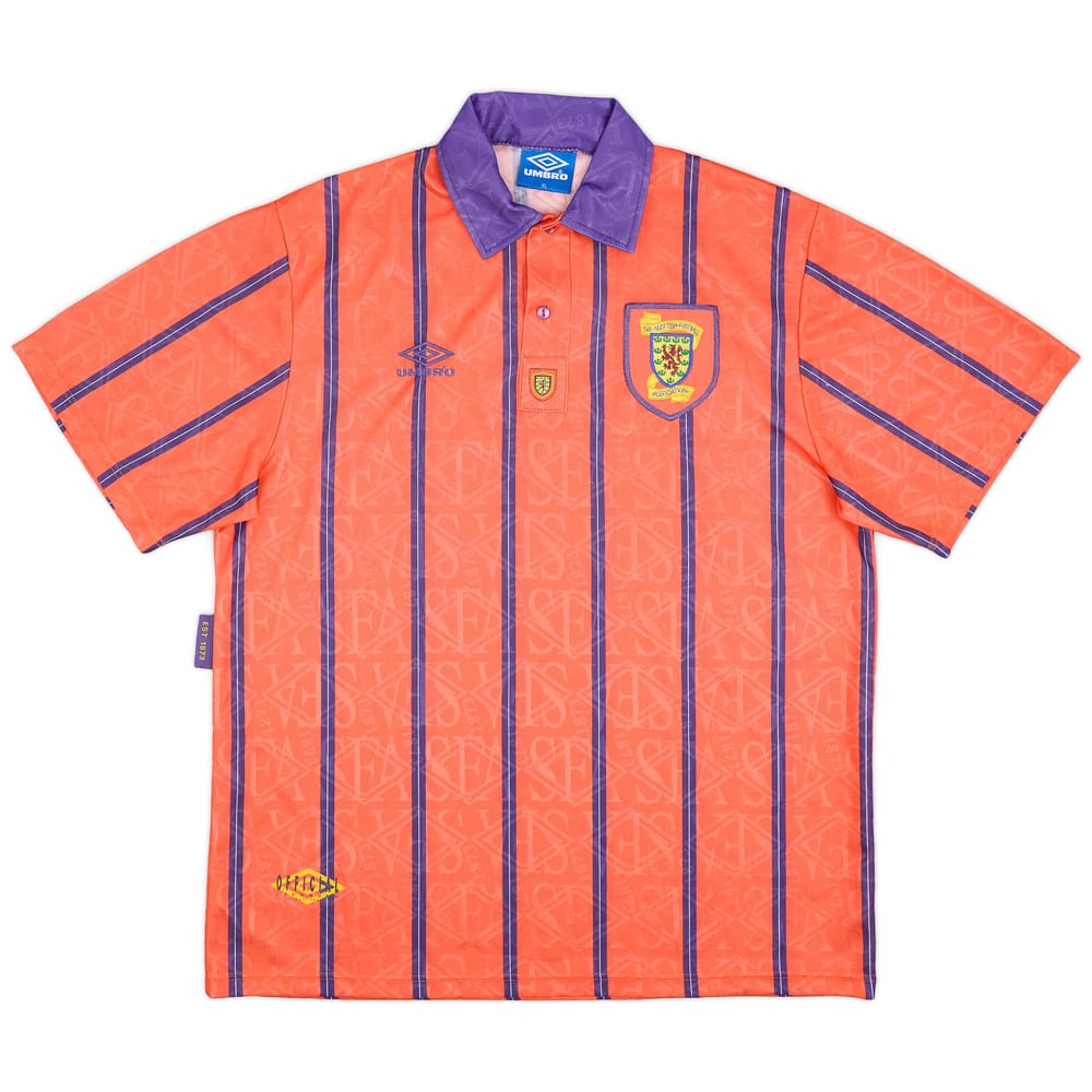 1993-95 Scotland Away Shirt - 8/10 - (XL)