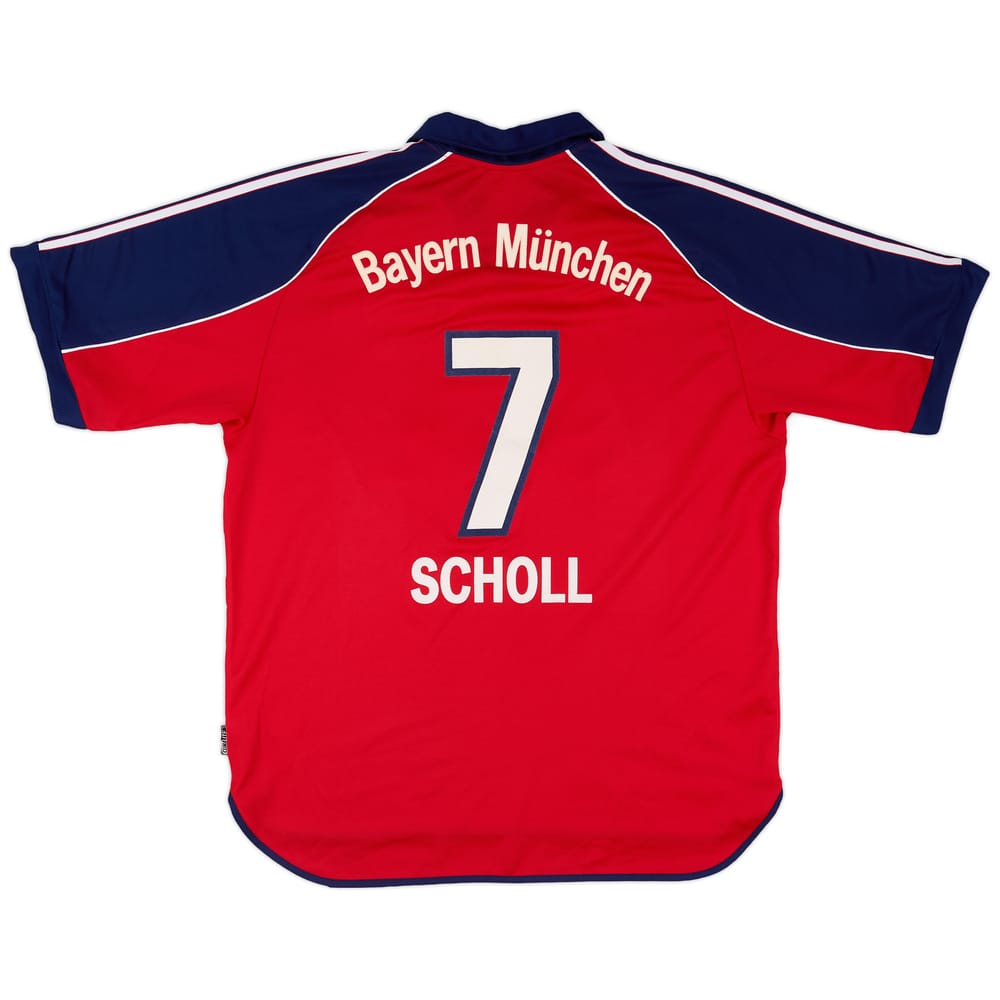 1999-01 Bayern Munich Home Shirt Scholl #7 - 8/10 - (XL)