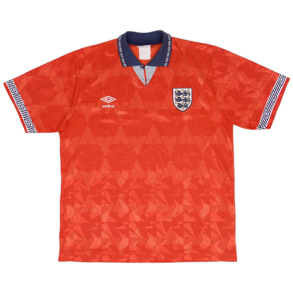 1990-93 England Away Shirt - 7/10 - (XL)