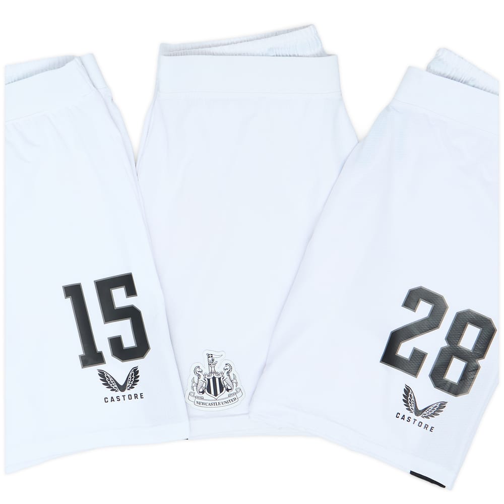 2023-24 Newcastle Player Issue Away Shorts # - 3/10