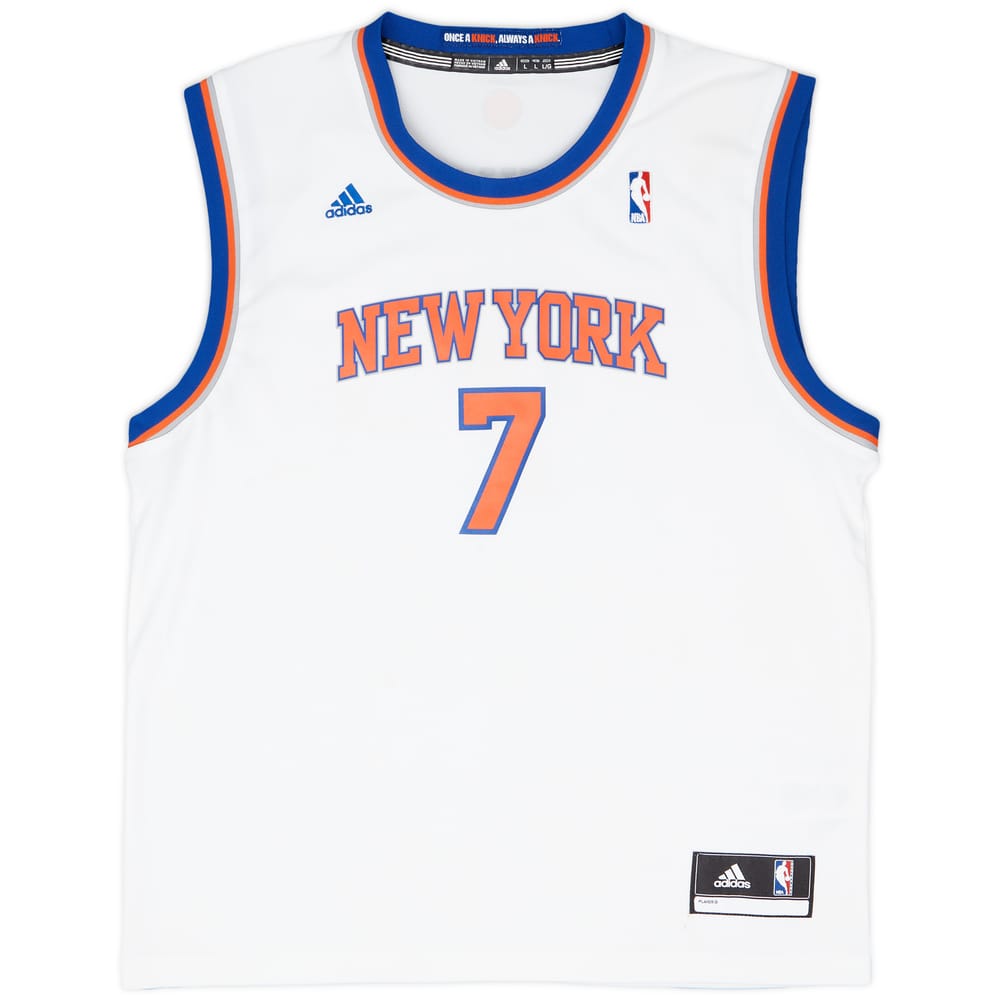 2012-14 New York Knicks Anthony #7 adidas Home Jersey - 6/10 - (L)