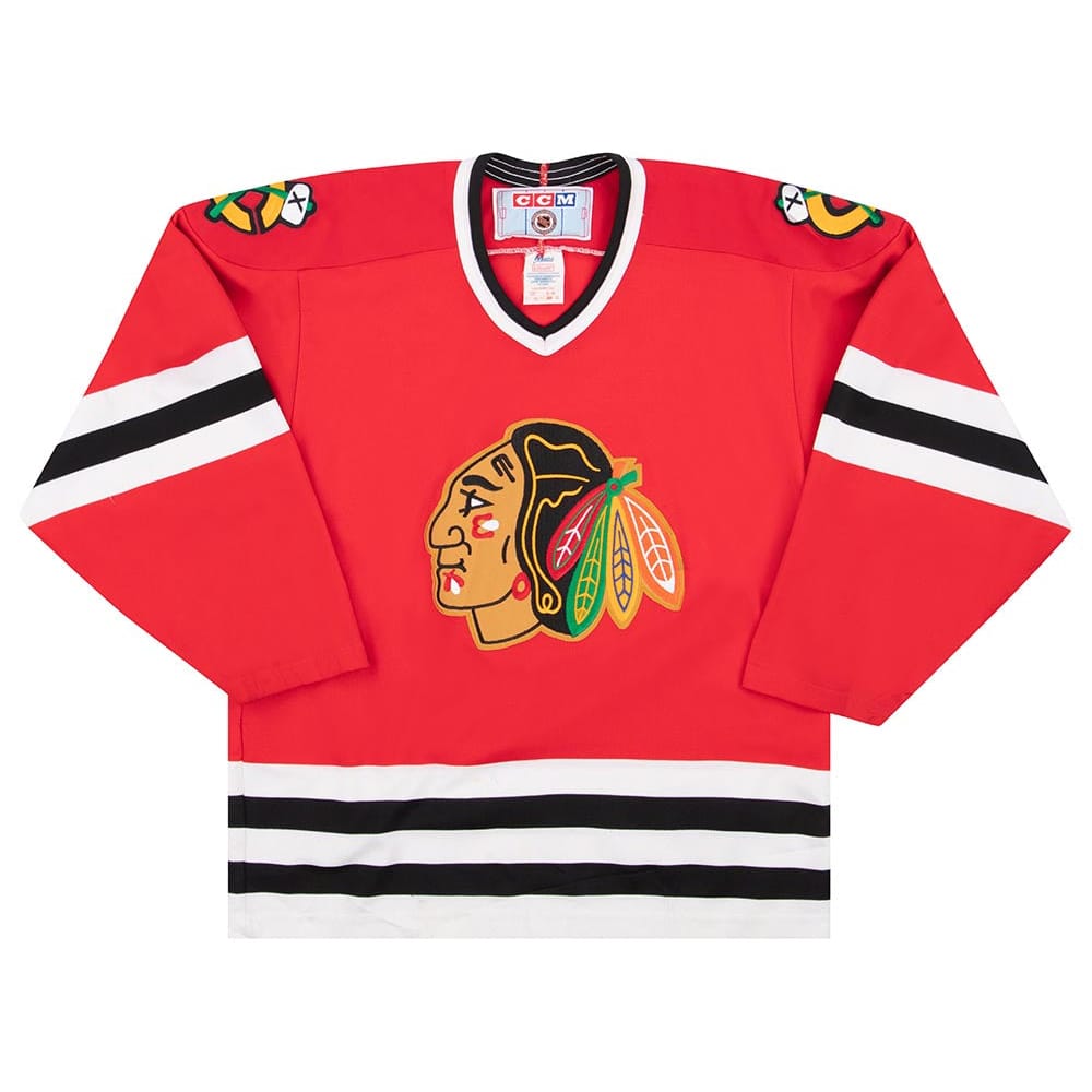 1990-96 Chicago Blackhawks CCM Jersey (Away) M