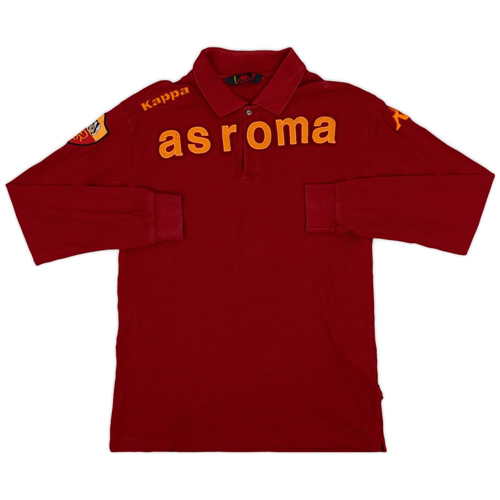 2009-10 Roma Kappa Polo L/S Shirt - 9/10 - (XL)