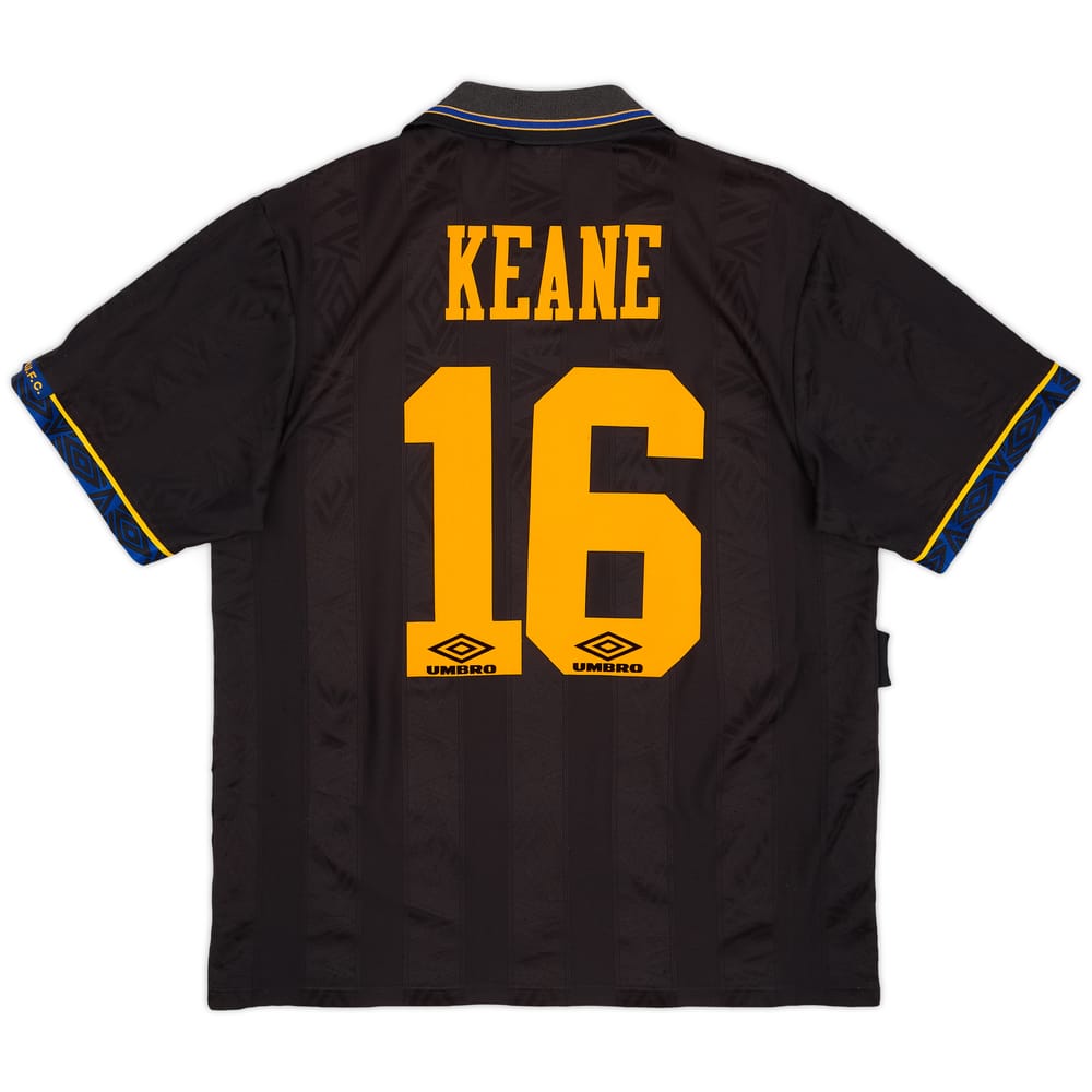 1993-95 Manchester United Away Shirt Keane #16 - 5/10 - (L)