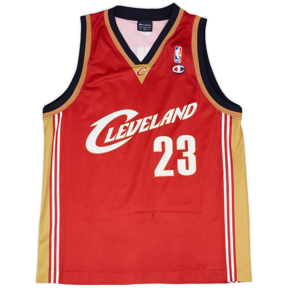 2003-10 Cleveland Cavaliers James #23 Champion Away Jersey - 6/10 - (L)