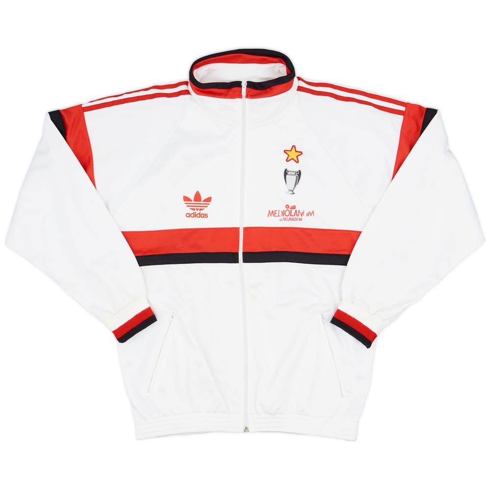 1990-92 AC Milan adidas Track Jacket - 6/10 - (L)