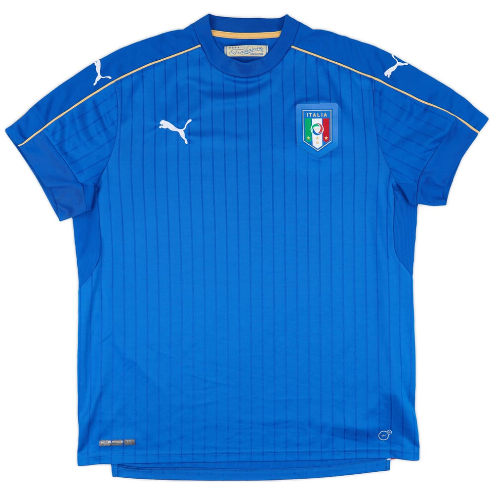 2016-17 Italy Home Shirt - 9/10 - (XL)