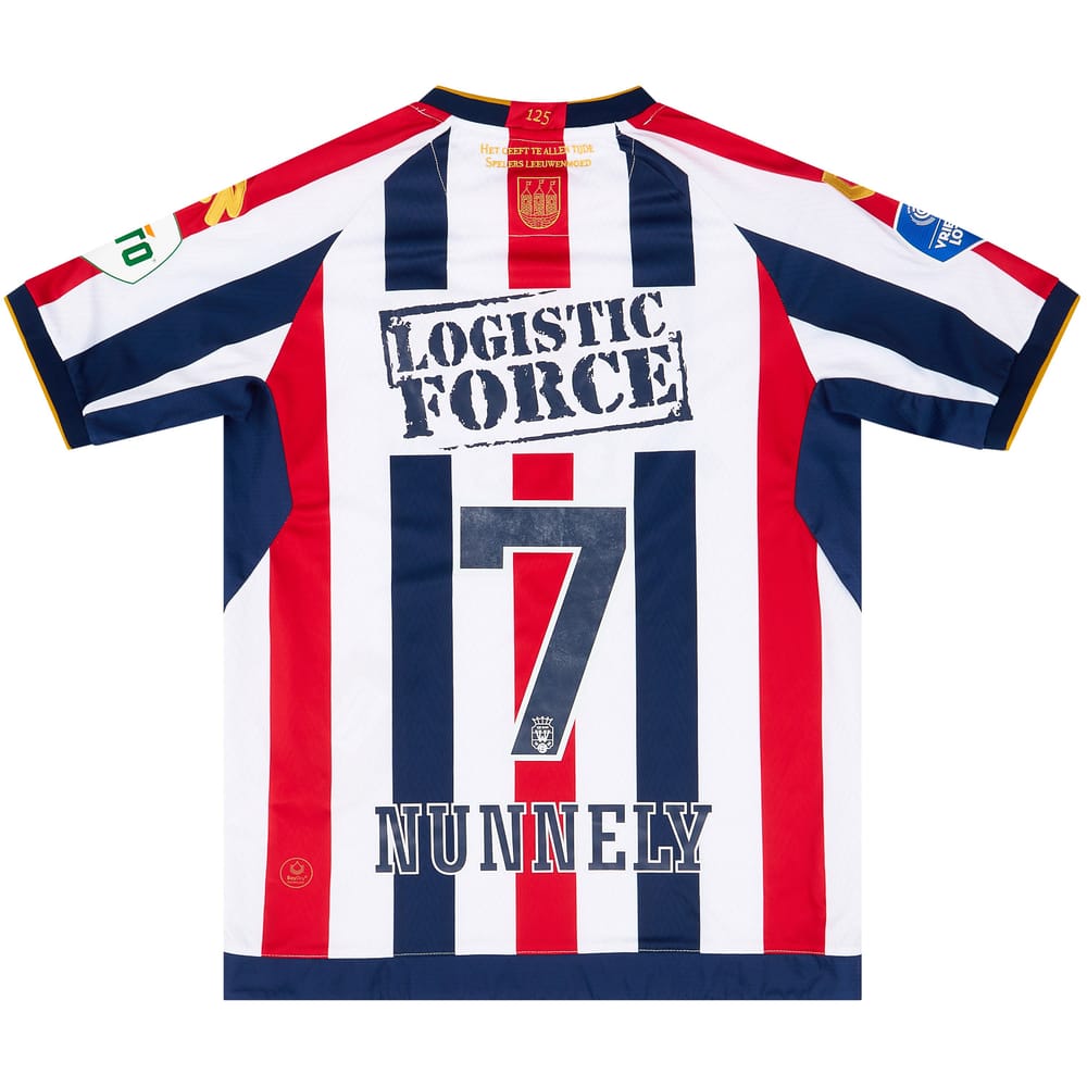 2021-22 Willem II Match Issue Home Shirt Nunnely #7 (v Ajax)