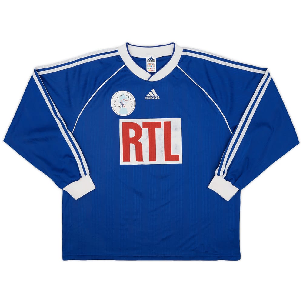 1999-00 Coupe de France Home L/S Shirt #5 - 7/10 - (XL)