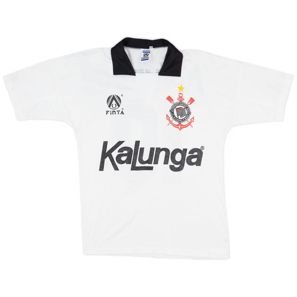 1990 Corinthians Home Shirt #10 - 9/10 - (L)