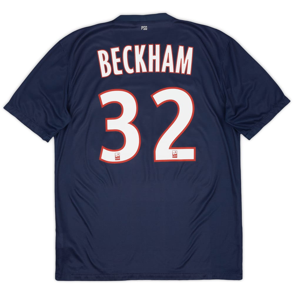 2012-13 Paris Saint-Germain Home Shirt Beckham #32 - 7/10 - (M)