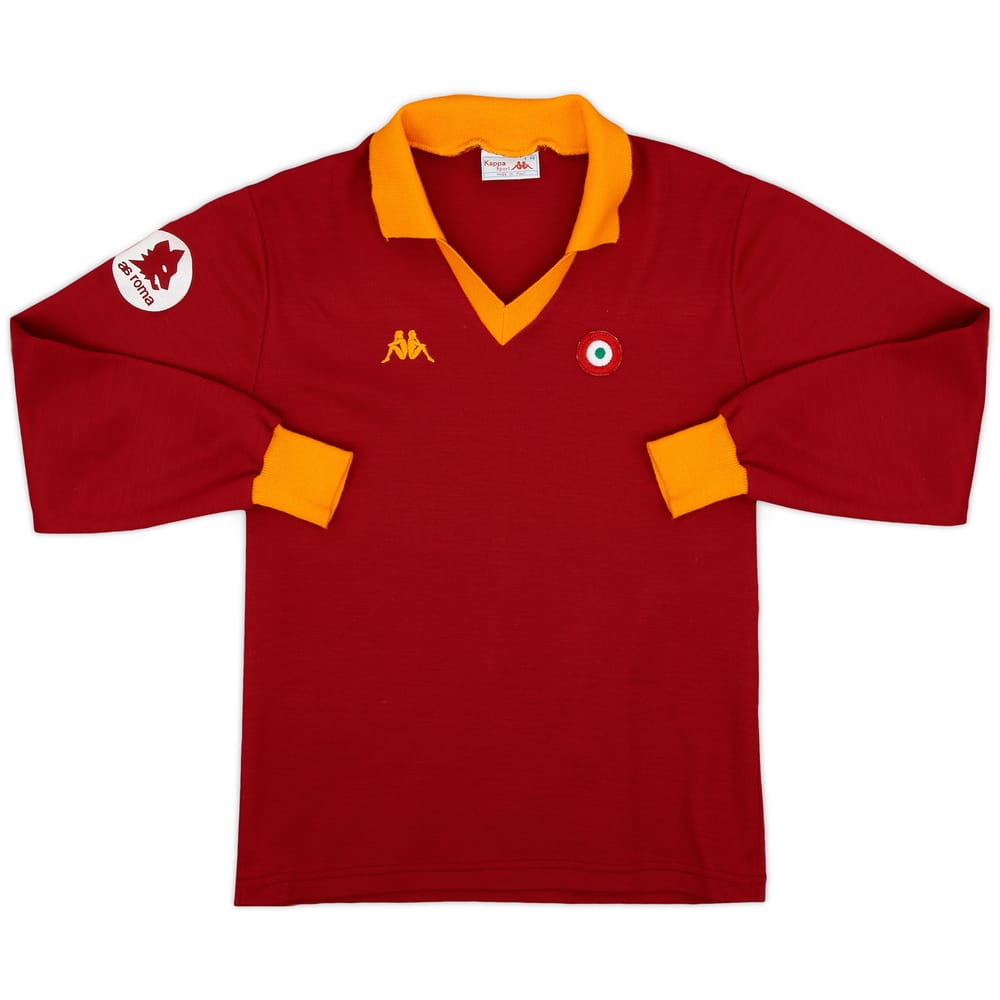 1984-85 Roma Home L/S Shirt - 9/10 - (M)