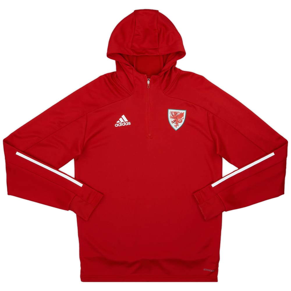 2020-21 Wales adidas 1/4 Hooded Top - 9/10