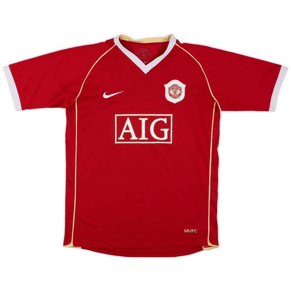 2006-07 Manchester United Home Shirt - 7/10 - (XL.Boys)