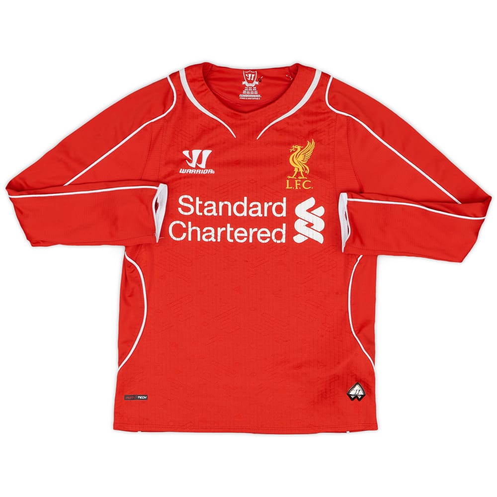 2014-15 Liverpool Home L/S Shirt - 6/10 - (S.Boys)
