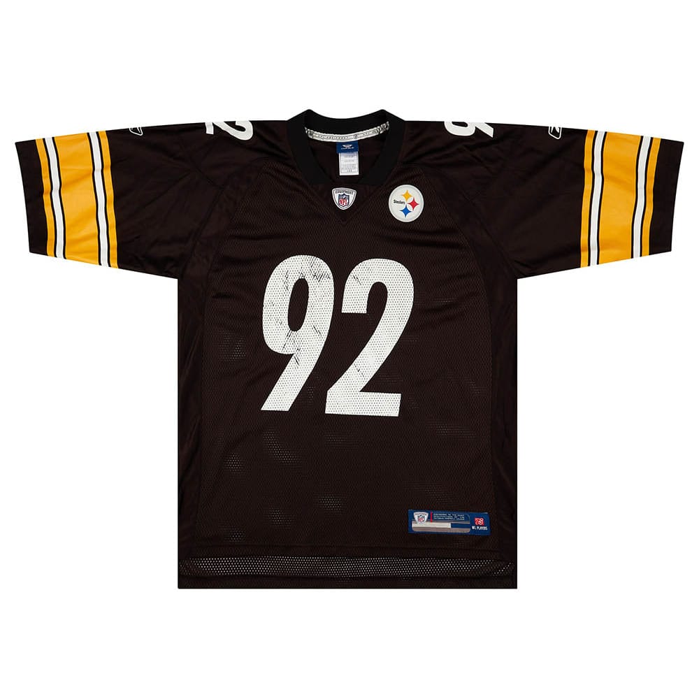 2008-11 Pittsburgh Steelers Harrison #92 Reebok On Field Jersey (Home) L