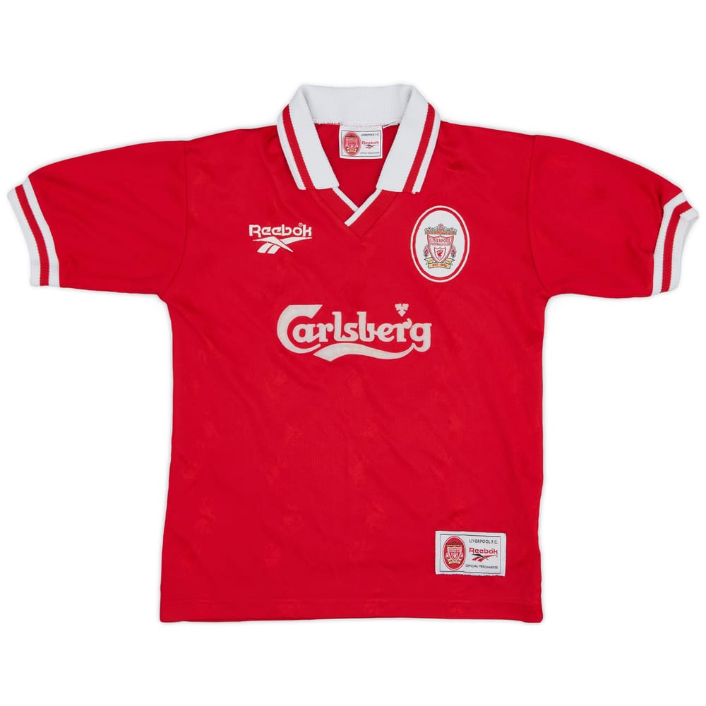 1996-98 Liverpool Home Shirt - 9/10 - (M.Boys)
