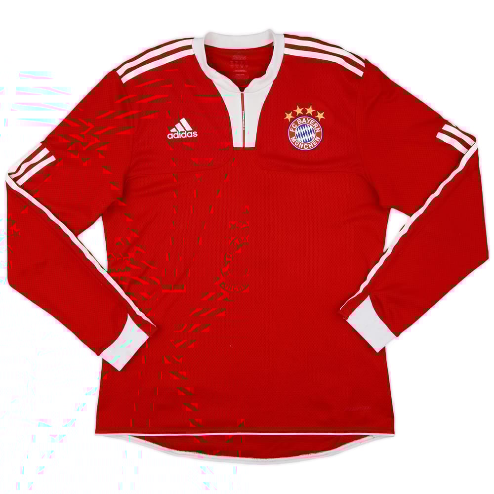 2009-10 Bayern Munich Player Issue Home L/S Shirt - 7/10 - (L)