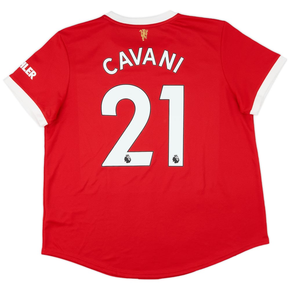 2021-22 Manchester United Home Shirt Cavani #21 (Women's XXL)