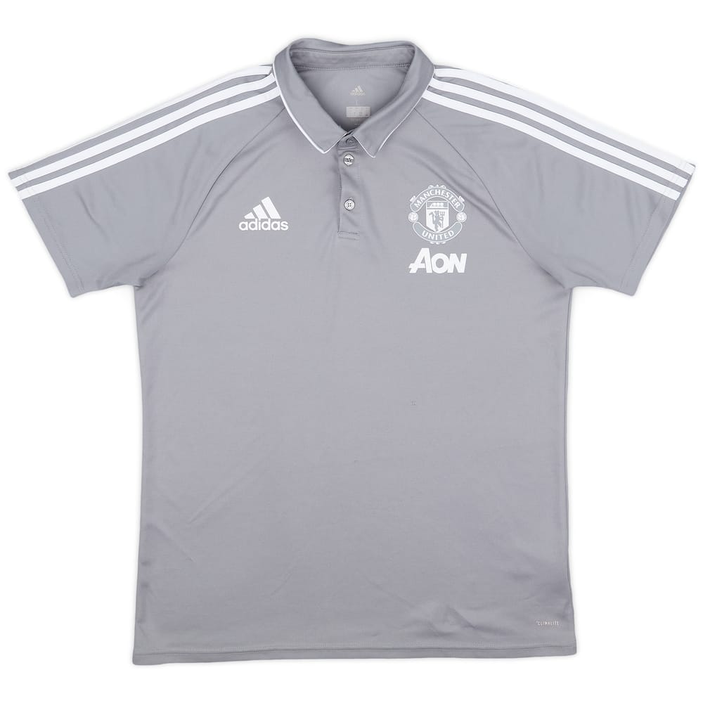 2017-18 Manchester United adidas Polo Shirt - 9/10 - (L)