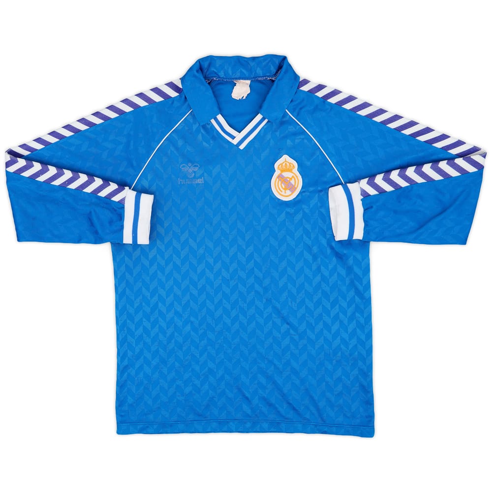 1987-88 Real Madrid Away L/S Shirt - 5/10 - (M)