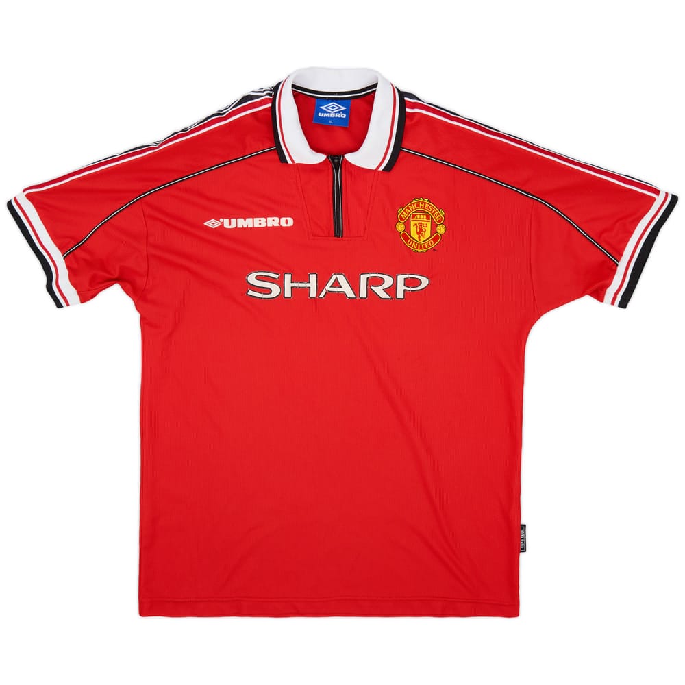 1998-00 Manchester United Home Shirt - 5/10 - (XL)