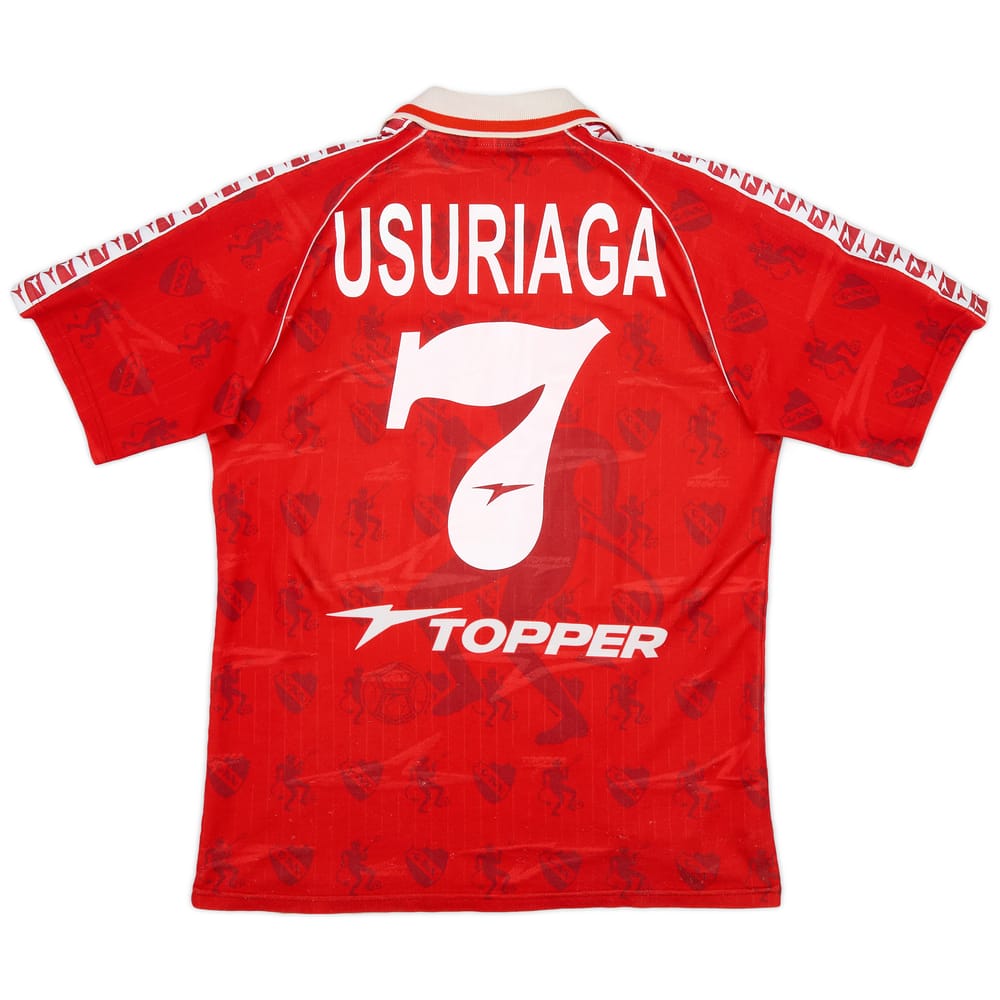 1997-98 Independiente Home Shirt Usuriaga #7 - 5/10 - (M)