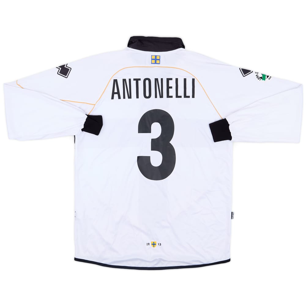 2008-09 Parma Match Issue Home L/S Shirt Antonelli #3