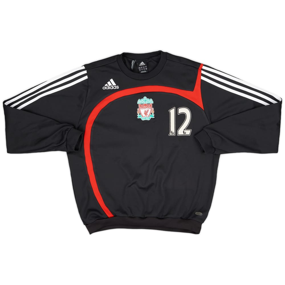 2007-08 Liverpool adidas Player Issue Sweat Top #12 - 8/10 - (S)