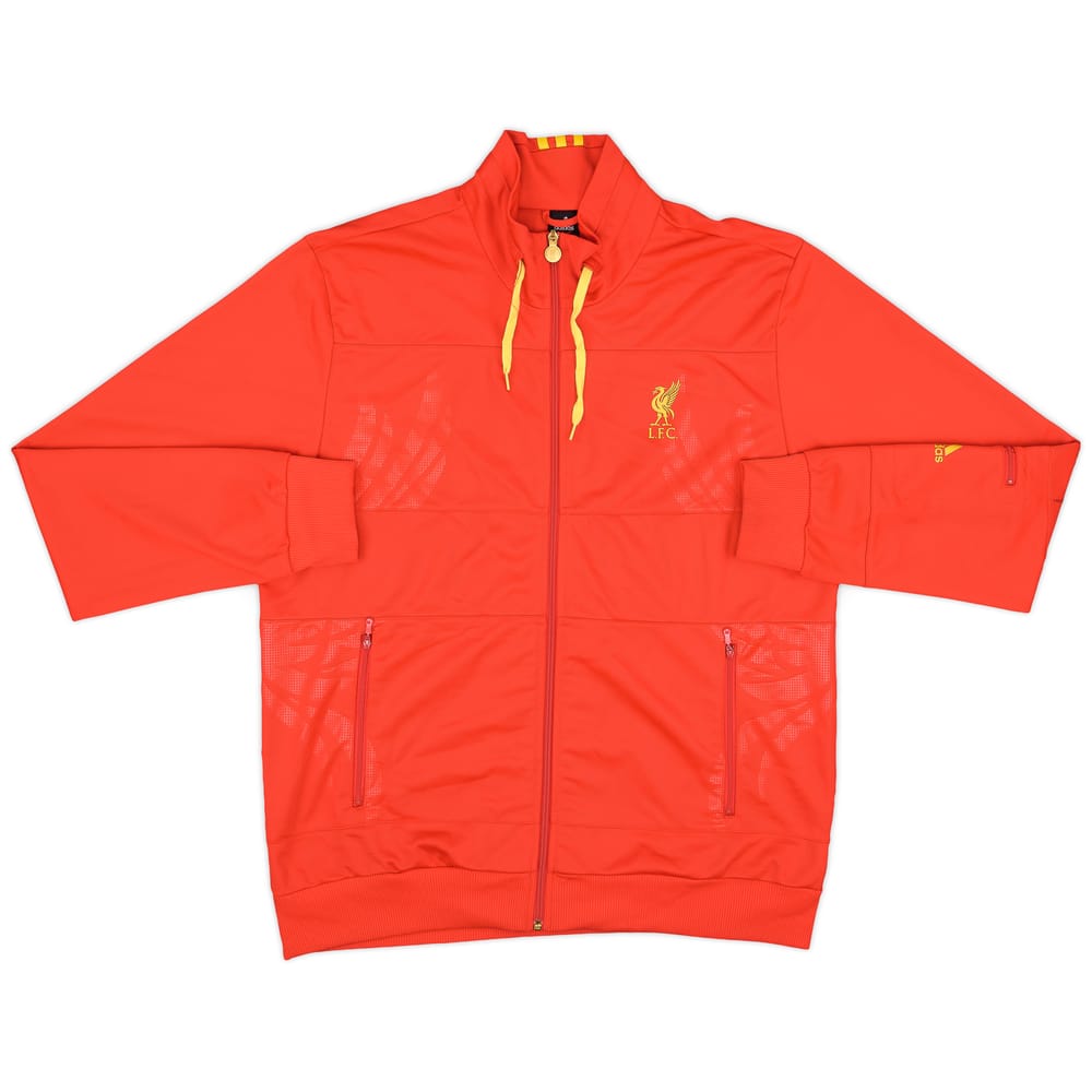2009-10 Liverpool adidas Hooded Track Jacket - 8/10 - (XL)