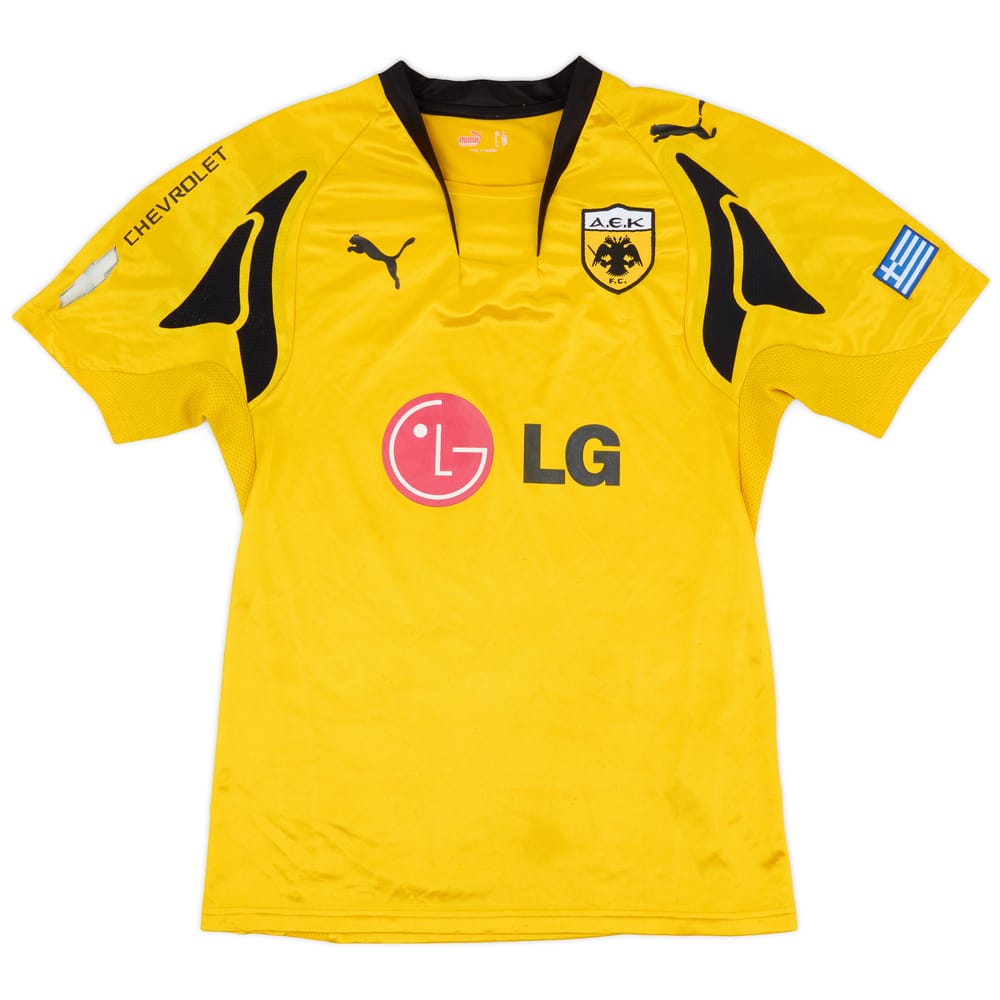 2007-08 AEK Athens Home Shirt - 5/10 - (M)