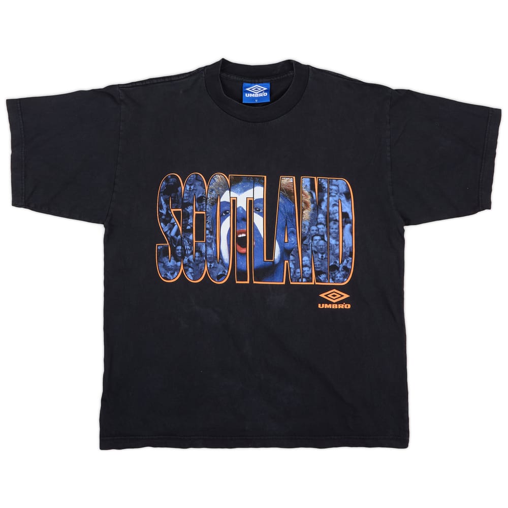 1998-00 Scotland Umbro Graphic Tee - 8/10 - (M)