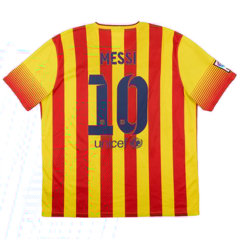 2013-15 Barcelona Away Shirt Messi #10 - 6/10 - (XXL)