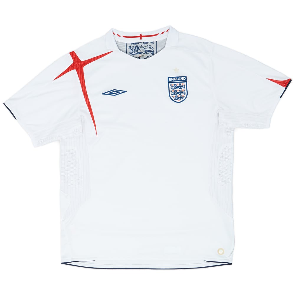 2005-07 England Home Shirt - 7/10 - (L)