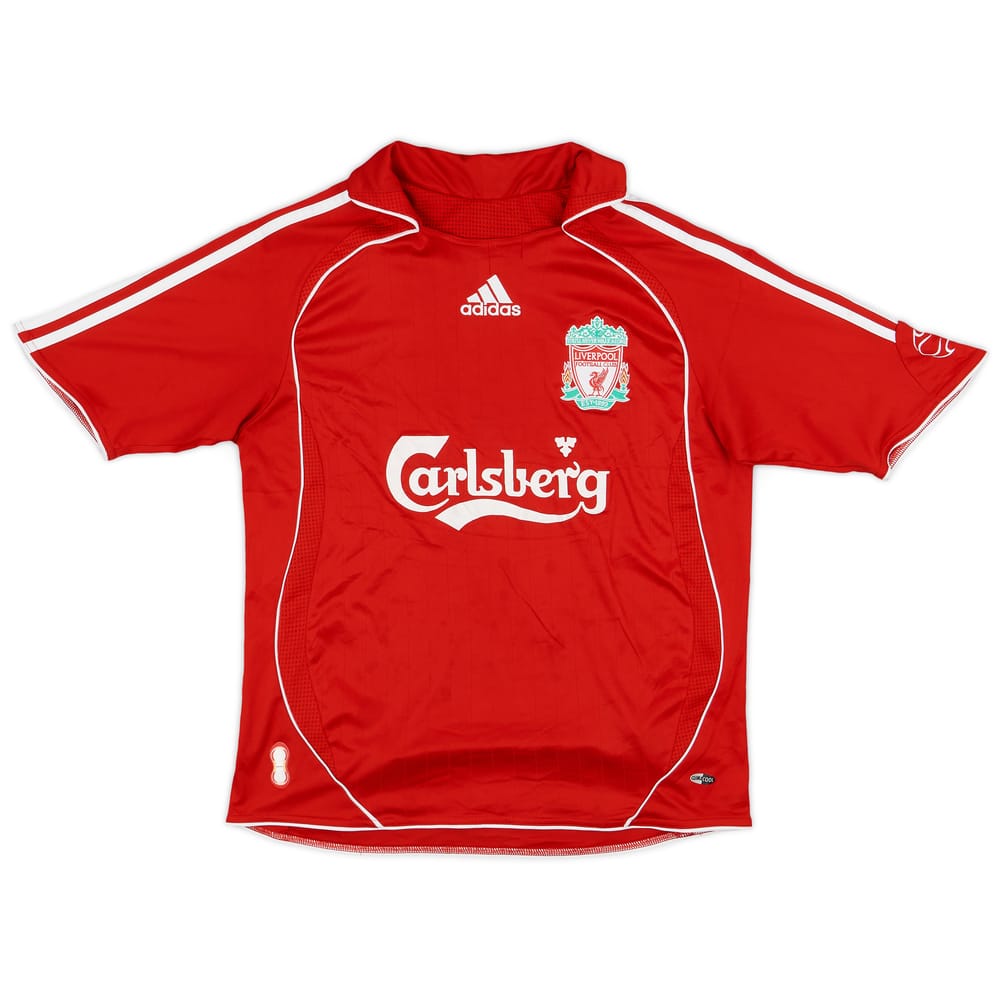 2006-08 Liverpool Home Shirt - 6/10 - (L.Boys)