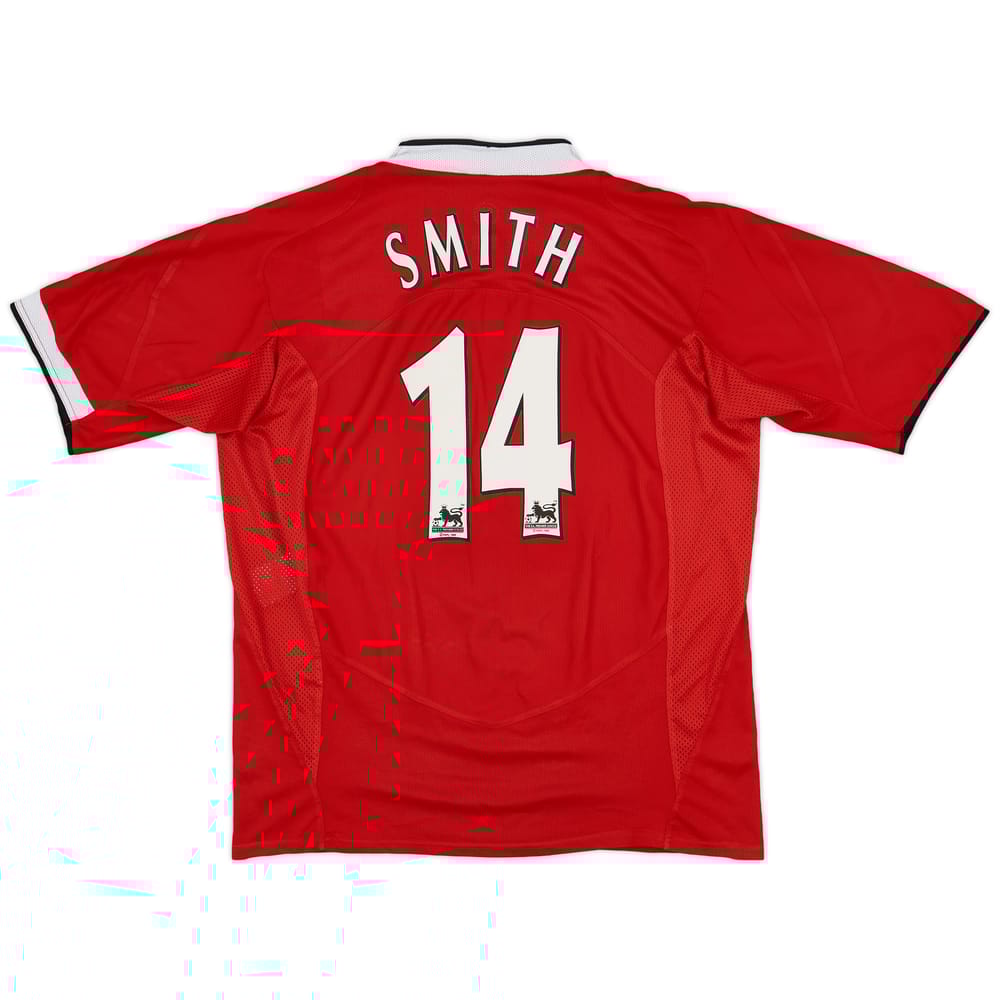 2004-06 Manchester United Home Shirt Smith #14 - 7/10 - (XL)
