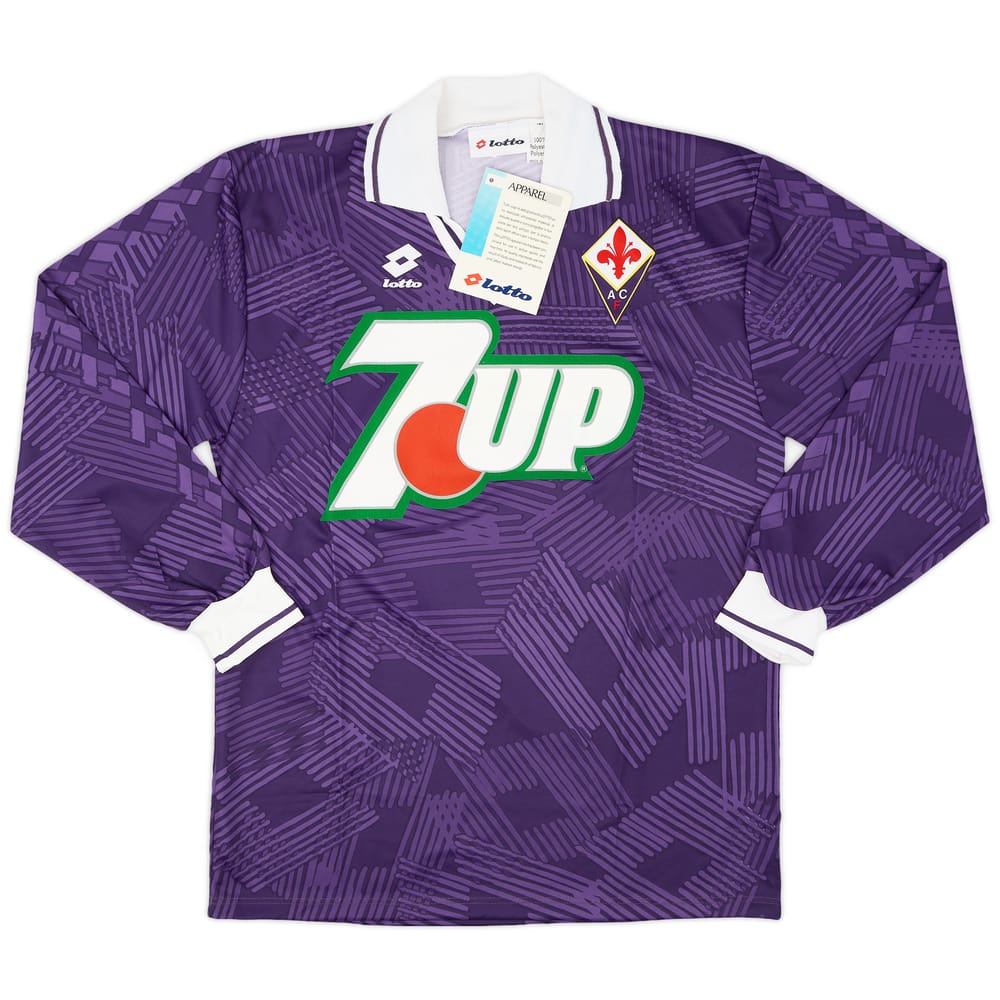 1992-93 Fiorentina Player Issue Home L/S Shirt (M)