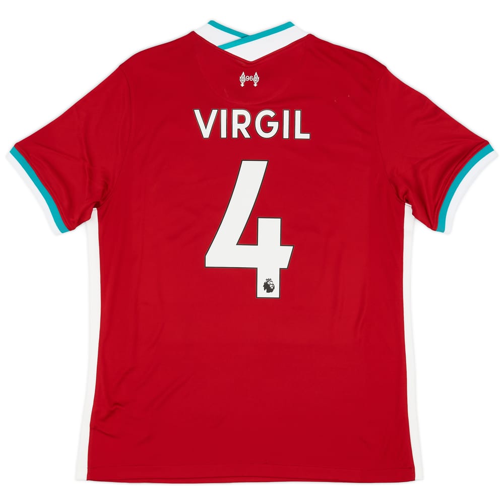 2020-21 Liverpool Home Shirt Virgil #4 (L)