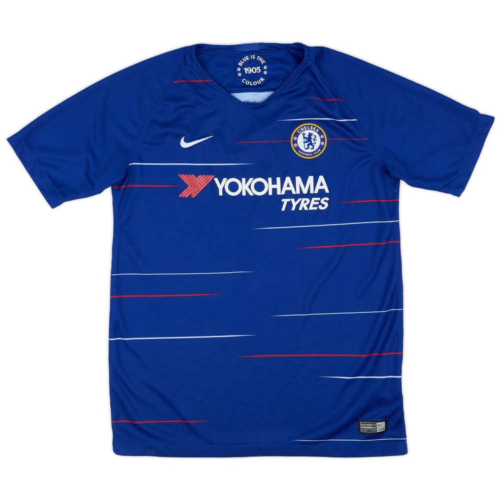 2018-19 Chelsea Home Shirt - 7/10 - (XL.Boys)