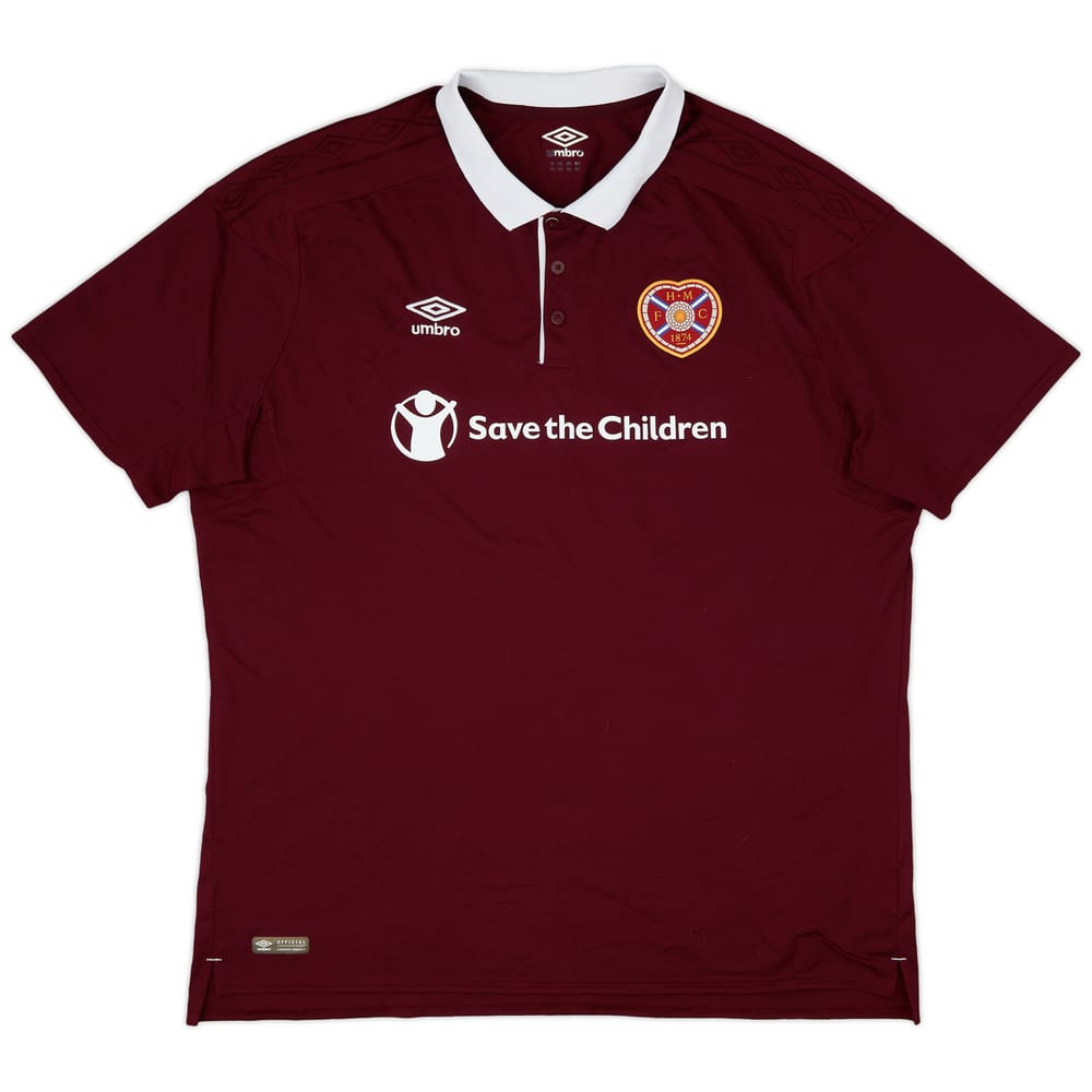 2017-18 Hearts Home Shirt - 8/10 - (3XL)