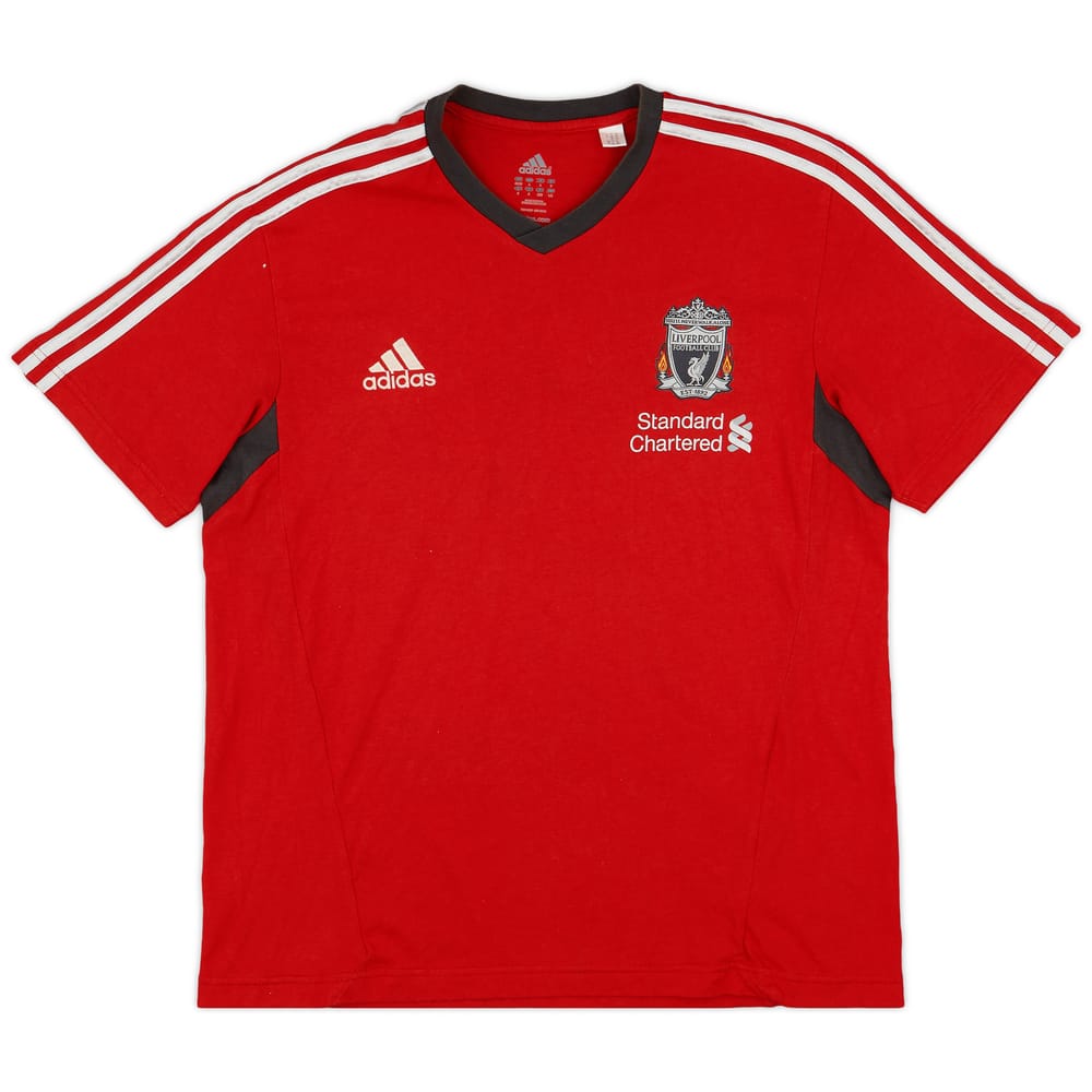 2011-12 Liverpool adidas Cotton Tee - 9/10 - (L/XL)
